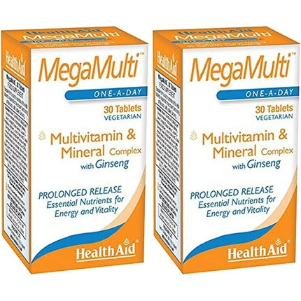 Supliment alimentar, HealthAid, Mega-Multi's, 30 tablete