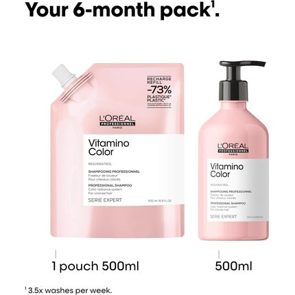 Șampon, L'Oréal Professionnel, Vitamino Color, roz, 500ml