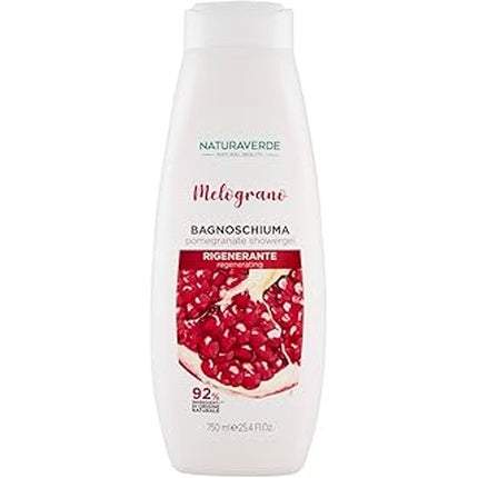 Gel de Duș Regenerant cu Extract de Rodie Naturaverde, 750 ml