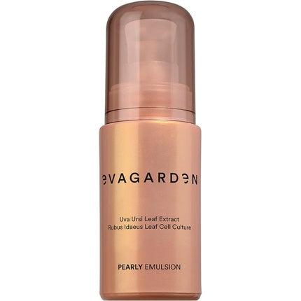 Cremă de zi Evagarden Pearly Emulsion, ambalaj auriu, textură ușoară