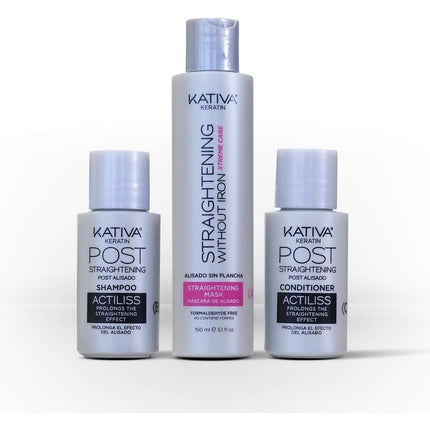 Set Tratament Păr Kativa Keratin Antifrizz Fără Îndreptare, Îngrijire Extremă, 30 zile