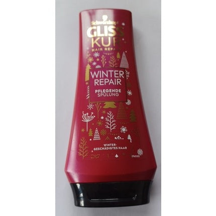 Condiționator Gliss Kur Hair Repair Winter Repair, 258 g, roșu, design iarnă