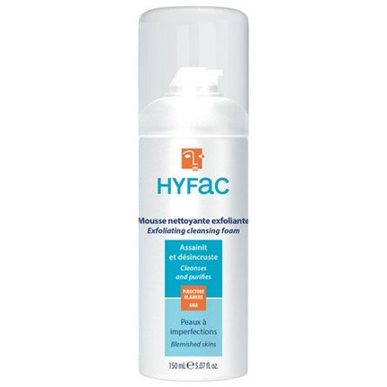 Mousse curățare cu AHA, Hyfac, 150ml, pentru piele cu imperfecțiuni