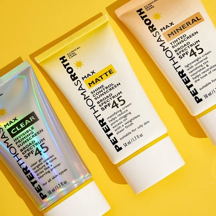 Crema de față Peter Thomas Roth Max Clear Invisible Priming Sunscreen SPF 45, 1.7 fl oz