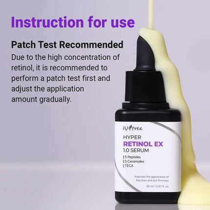 Ser anti-îmbătrânire, Isntree, Hyper Retinol EX, 20ml, negru