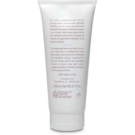 Cremă corporală L'Erbolario cu unt de shea, 200ml, cocos