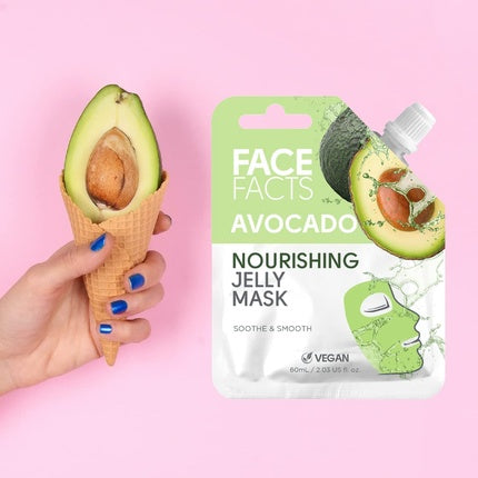 Mască facială, Face Facts, Avocado, 60 ml