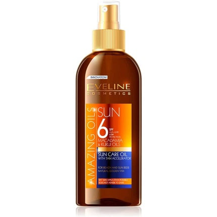 Ulei de bronzat Eveline Cosmetics Sun Bronze Oil cu SPF 6, 150ml