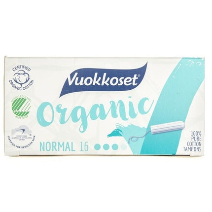 Tampoane Vuokkoset Bio Normal, 16 bucăți, bumbac organic