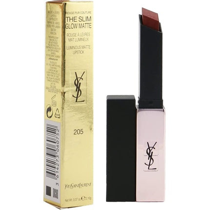 Ruj Yves Saint Laurent The Slim Glow Mat 205, 3g, Negru
