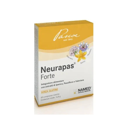 Neurapas Forte, 60 Tablete învelite, extracte de iperic, pasifloră și valeriană