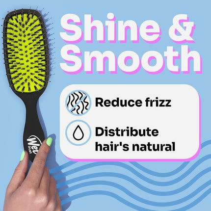 Perie Descurcare, Wet Brush, Shine Enhancer, albastru