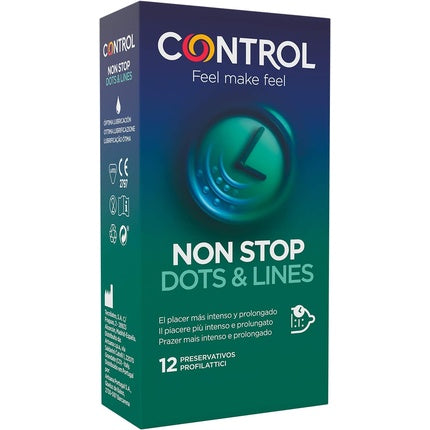 Prezervative Control Non Stop, Dots & Lines, cutie 12 bucati