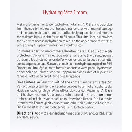 Cremă Facială, 3LAB, Hydrating Vita Cream, 58g