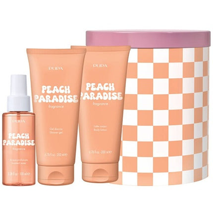 Kit Cadou Peach Paradise, PUPA Milano, set corp pentru femei, culoare portocalie