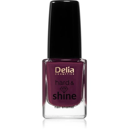 Smalț unghii Delia Cosmetics Hard & Shine 812 Babette, culoare mov închis, 11 ml
