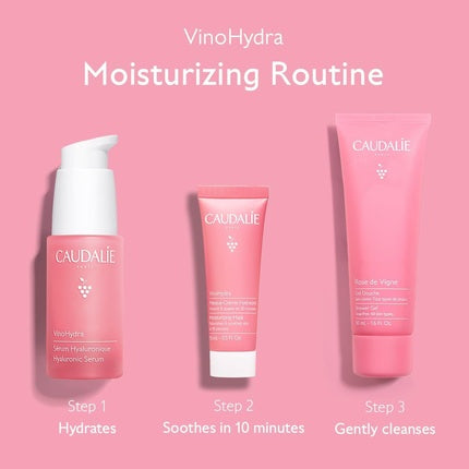 Set Seruri Caudalie Vinohydra, roz