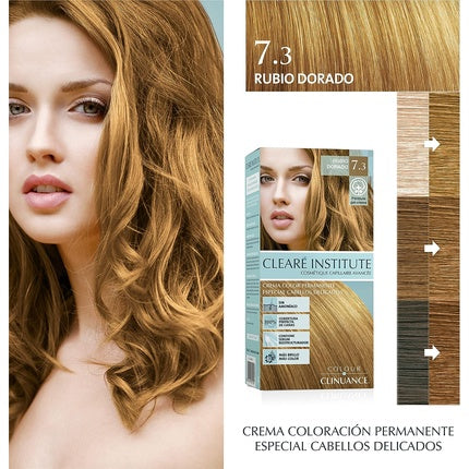 Vopsea de păr, Clearé Institute Clinuance 7.3, blond auriu, fără amoniac