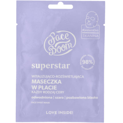 Mască Foaie, Bielenda, Superstar, violet