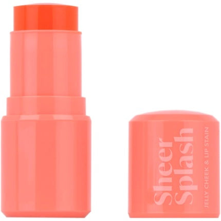 Barry M Sheer Splash Jelly Cheek & Lip Stain, Coral Papaya Pool, 24 g