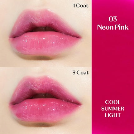Egloasă buze, Etude House, Dear Darling Oil Tint #3 Neon Pink, 4.2ml, non-sticky
