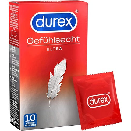 Prezervative Durex Real Feel, extra subțiri și lubrifiate