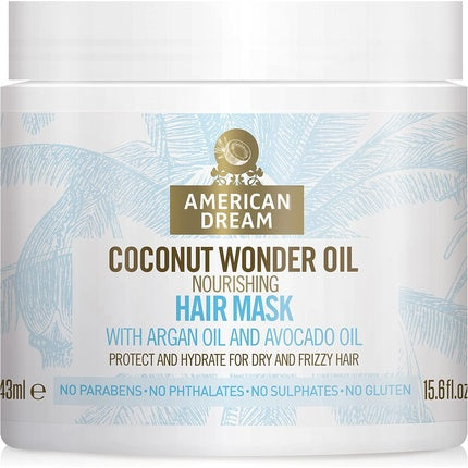 Mască de păr Coconut Wonder Oil cu ulei de argan și avocado, 430ml