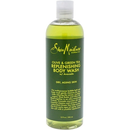 Gel de duș Shea Moisture Olive & Green Tea Replenishing Body Wash, 384 ml