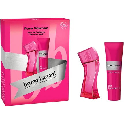 Set cadou, Bruno Banani Pure Woman, 30ml parfum, 50ml gel de dus