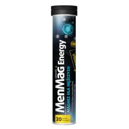 Tablete efervescente MenMag Energy, Energie Booster pentru bărbați, 20 bucăți