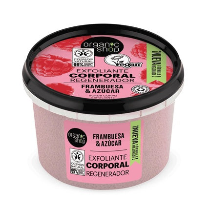 Exfoliant Corporal Organic Shop cu Zmeură, 259g