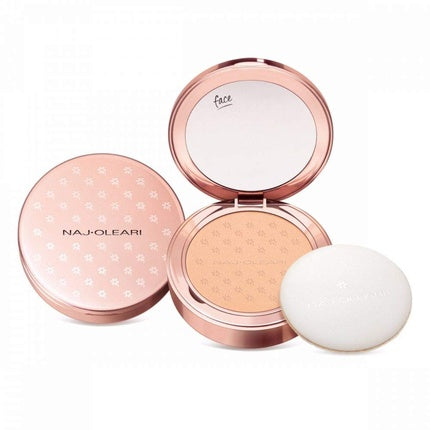Pudră facială Naj Oleari, Compact, Culoare bej, Greutate 9.5g