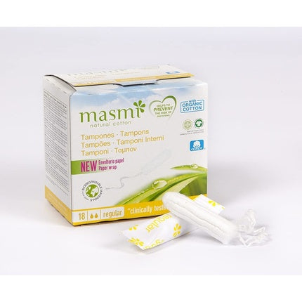 Tampoane organice, Masmi Natural Cotton, Classic, 50g