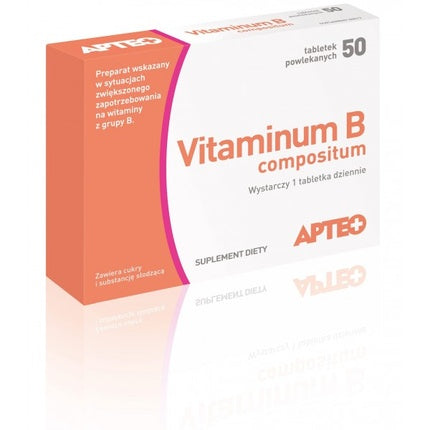Tablete Vitamine B, Apteo, 50 bucăți