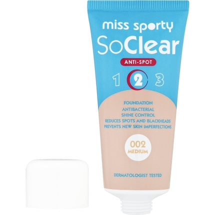 Fond de ten, Miss Sporty, So Clear, 002 Medium