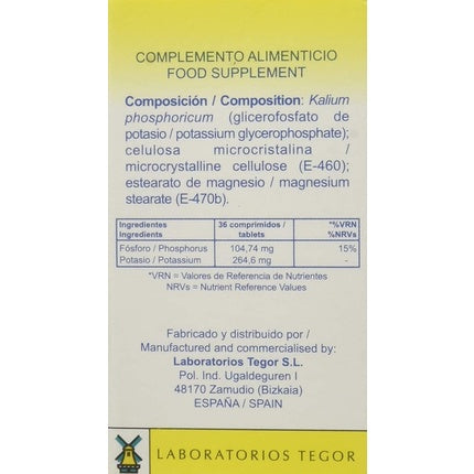 Tegorsales Nr. 5 Fosfat de Potasiu, 350 Tablete