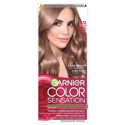 Cremă vopsea păr Garnier Color Sensation 8.12 Opalescent Pink Blonde