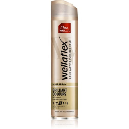 Spray de păr Wellaflex, Wella, Briliant Color N3, 250ml, fixare puternică, finisaj lucios