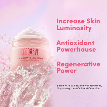 Cremă de față, Coco & Eve, Antioxidant Glow, roz