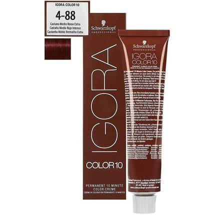 Culoare păr Schwarzkopf Igora Color 10, 4-88, Medium Brown Red Extra, 60ml
