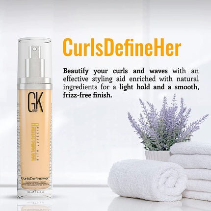 Crema modelare bucle, GK Hair, CurlsDefineHer, 100ml