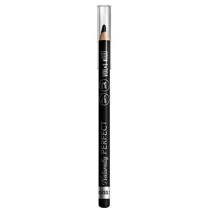Creion sprâncene Miss Sporty Naturally Perfect Eye And Brow Pencil 005 Deep Black, negru, 13.2 cm