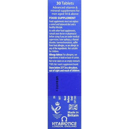 Vitamine, Hensita, Wellman 50+, 30 comprimate