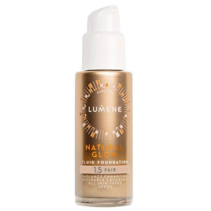 Fond de ten lichid Natural Glow Fluid Foundation SPF20, 30ml, culoare 1.5 Fair