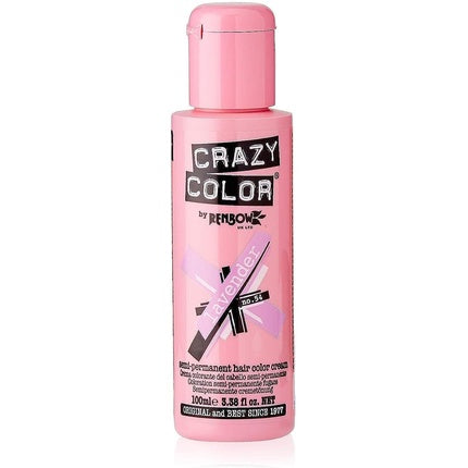 Cremă colorantă păr, Crazy Color, Lavender 100ml, Roz 100ml
