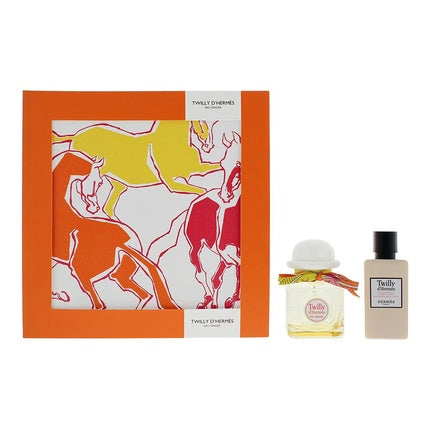 Set Cadou Parfum Hermès Twilly D'Herbes Eau Ginger, Apa de Parfum 50ml și Loțiune Corporală 40ml