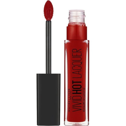 Ruj lichid Maybelline Vivid Hot Lacquer Number 70 So Hot, Culoare Roșie Intensă