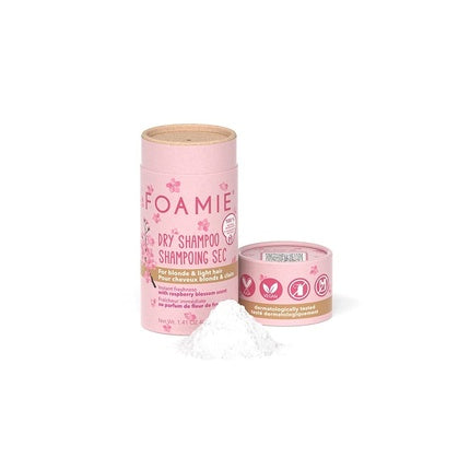 Șampon uscat, Foamie Berry, păr blond, bej