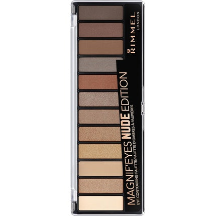 Paleta farduri ochi, Rimmel, Magnif'eyes Nude Edition, 12 nuante
