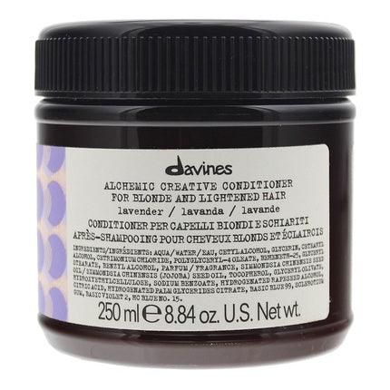 Condiționar Davines Alchemic Lavender pentru păr blond și decolorat, 250 ml